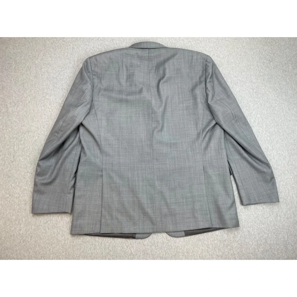 Lauren Ralph Lauren Suit Mens 48L Gray Hopsack Black Label Pants 38 x 32 - 2 Pcs
